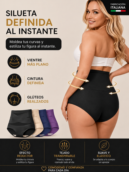 Pack 5 Braguitas Moldeadorea Tiro Alto - Vientre Plano Sin Esfuerzo